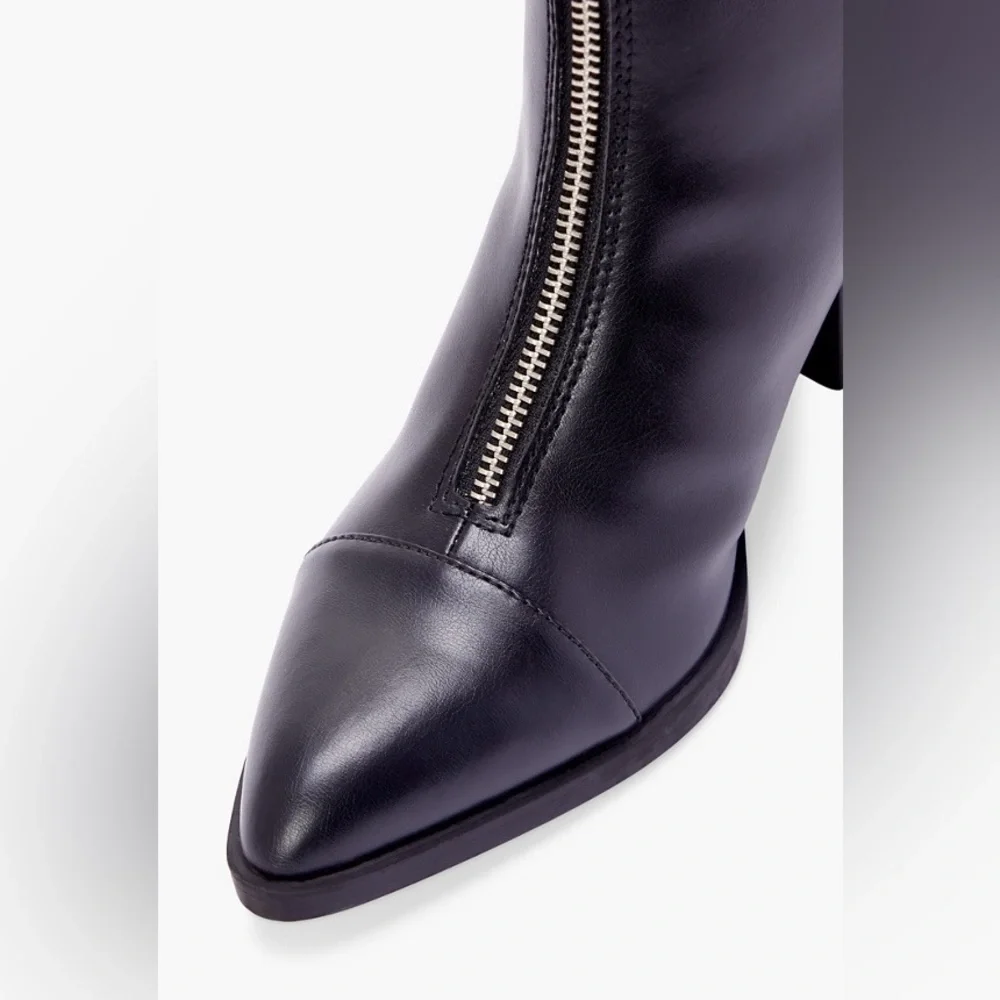 Black Heeled Ankle Boot - NIB - Picture 4 of 6